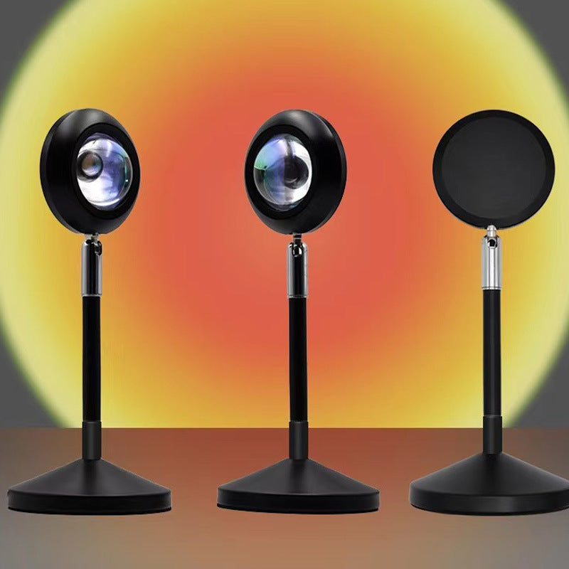 Rainbow Sunset Projector Lamp — 16 Colors RGB Atmosphere Light
