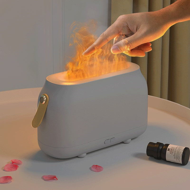 Flame Aroma Diffuser — LED Humidifier Night Light
