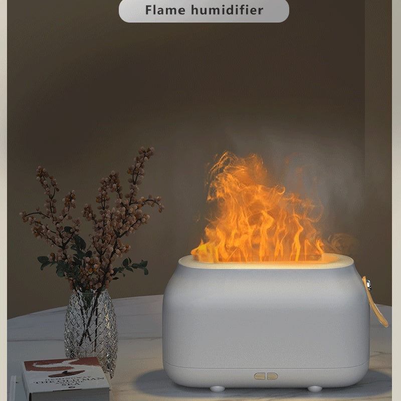 Flame Aroma Diffuser — LED Humidifier Night Light